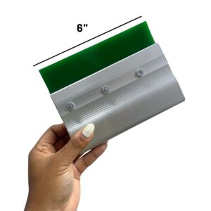 Rasero (Squeegee) de 6" aluminio para tinta de serigrafía - 80 durómetro