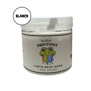 Tinta blanca base agua para serigrafía 8 oz.