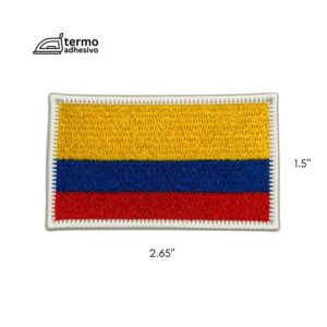 Parche termoadhesivo 2.5" Bandera de Colombia